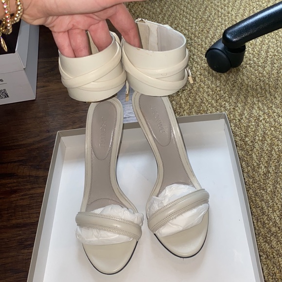 Jason Wu d'Orsay Ankle-Wrap Sandal, Dove Gray - Picture 11 of 16